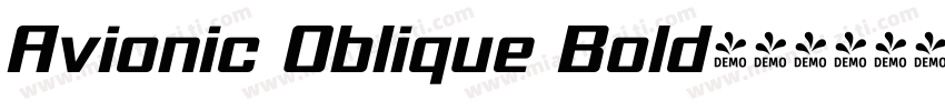 Avionic Oblique Bold字体转换